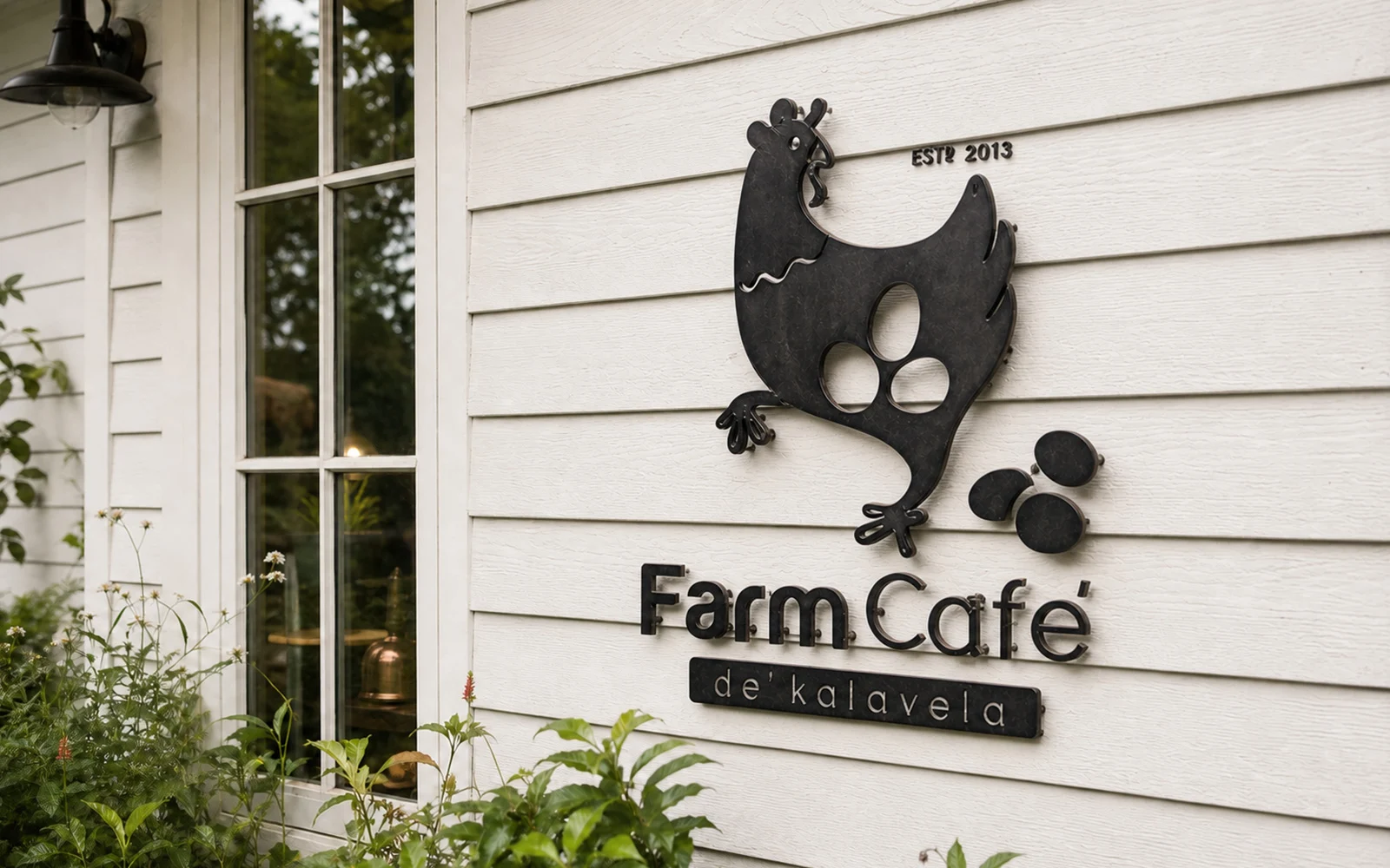 Cafe signage.