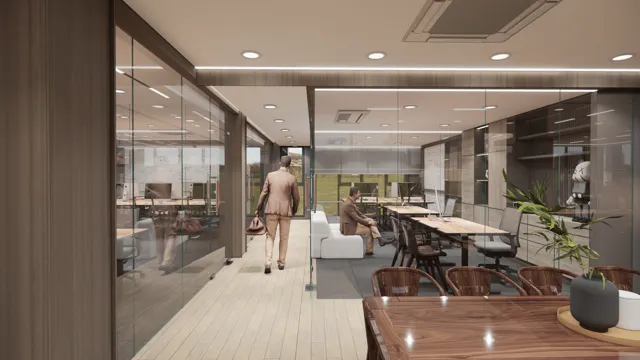 3D visualisation · Bangpra Office · View 12