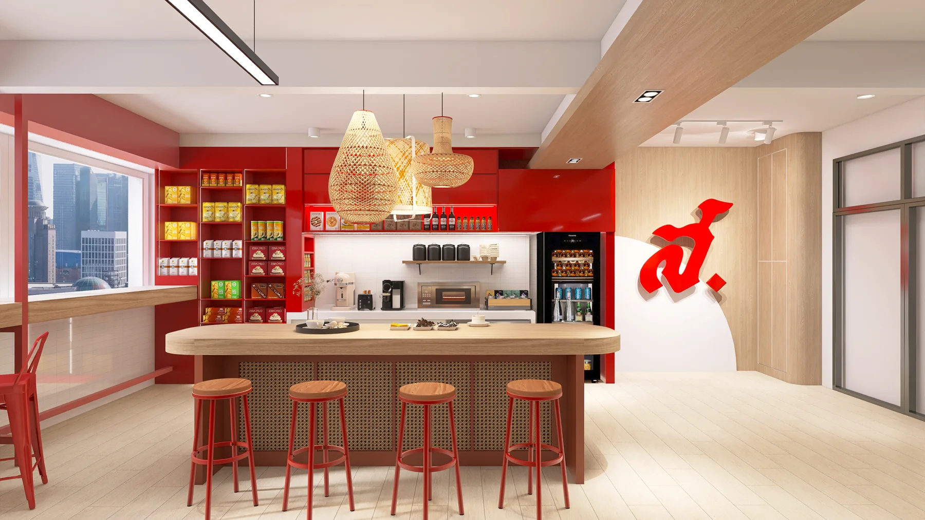 Workplace in Colour — 3d visualisation