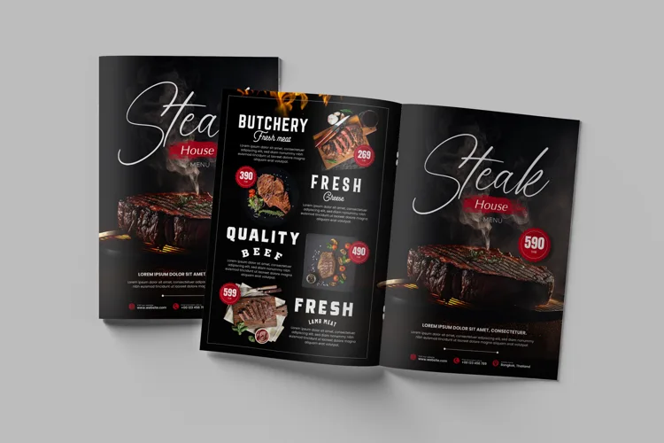Steak House — print mockup